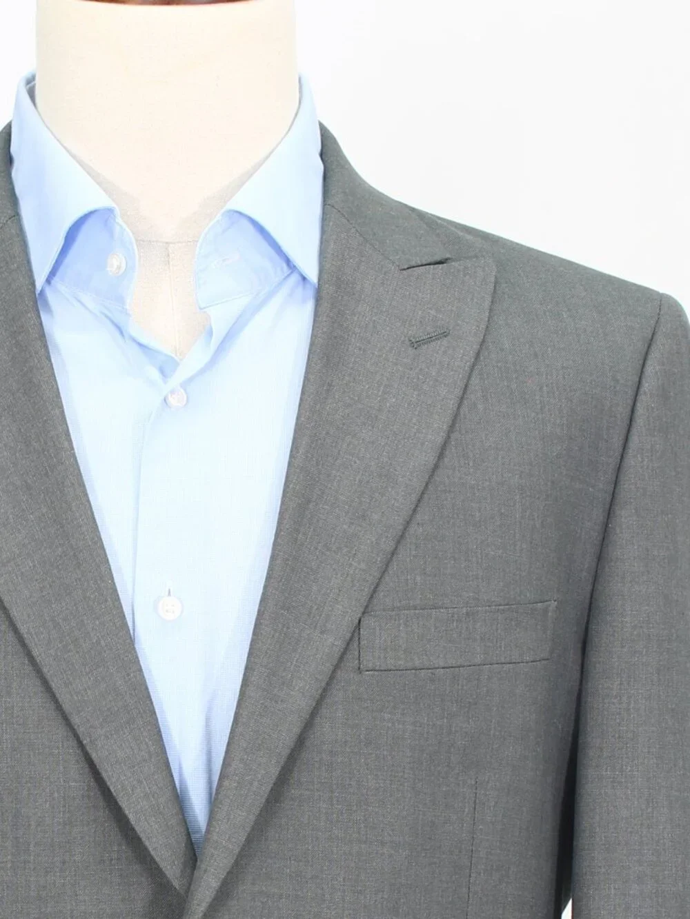J. Ferrar 40L 33x34 Gray Full Suit 2-Button Solid R944